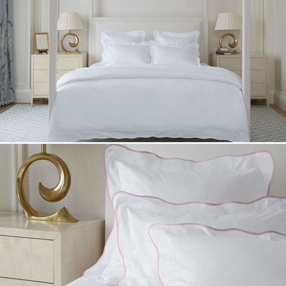 NWT Hill House Home "Waverly" king Top Sheet in Dusty Pink